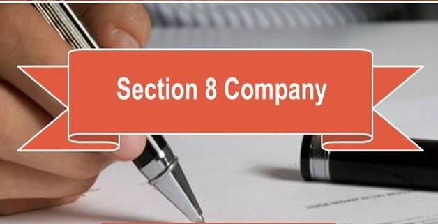 For which purposes the section 8 company can be registered?
