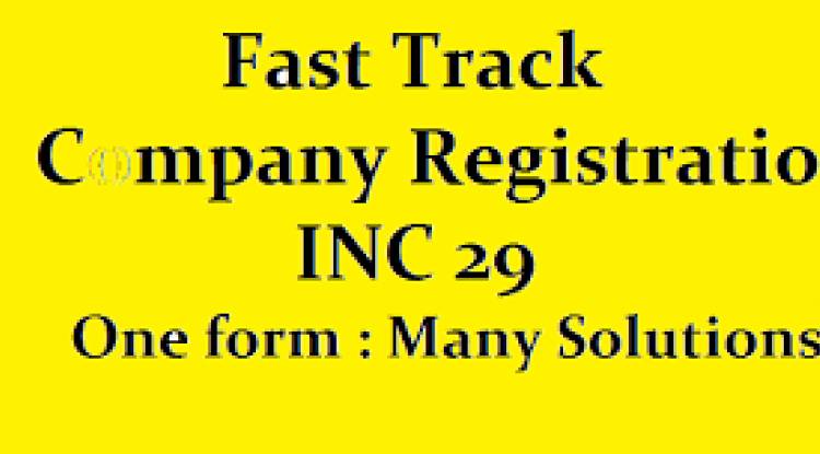Fast Track Company Registration - Form INC 29