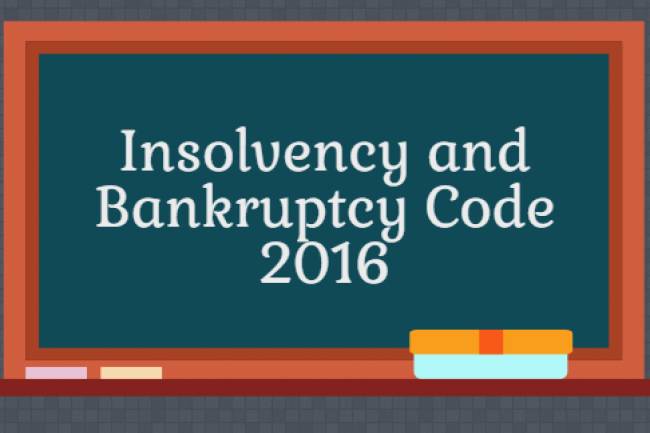 Applicability of Insolvency and Bankruptcy code, 2016