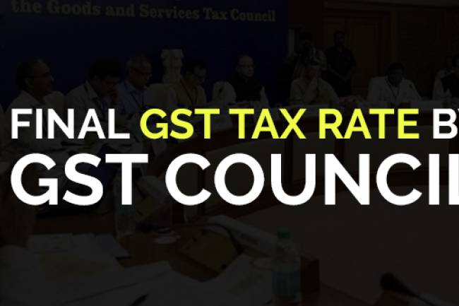 Latest GST Tax Rates in India – by GST council