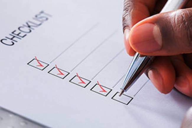 Checklist of the Documents required for the Firm Registration